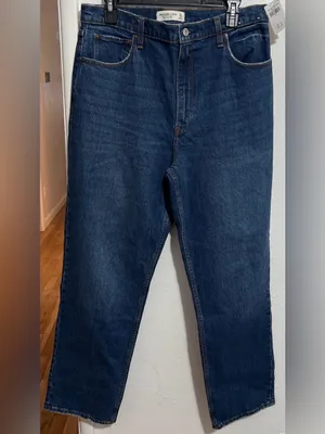 NWT Abercrombie & Fitch Women's The ‘90s Straight Ultra High Rise Size 31/12R thumbnail 6