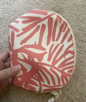 Kate Spade Grant Street Keri Domed Cosmetic Case - Pink & White thumbnail 3