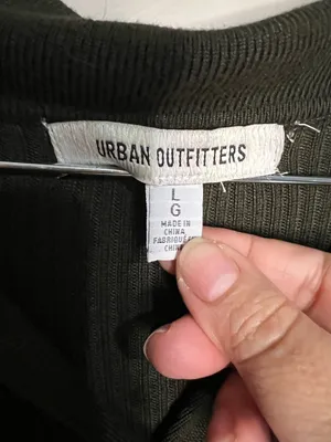 Urban Outfitters UO Dark Green Button Down Cardigan‎ Ribbed MIDI Dress thumbnail 5