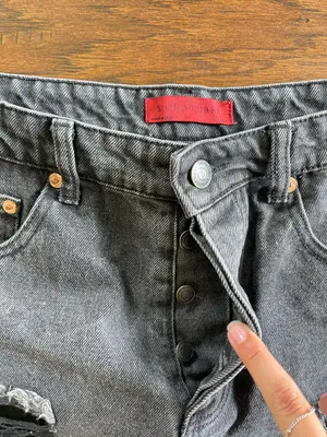 Black Denim shorts thumbnail 2