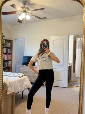 Abercrombie & Fitch 100% Cotton Cropped Tee thumbnail 2