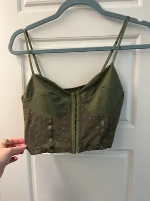 free people mesh bustier top thumbnail 2