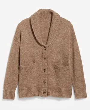 Old Navy Heathered Cozy Shawl Cardigan on Heathered Camel thumbnail 1