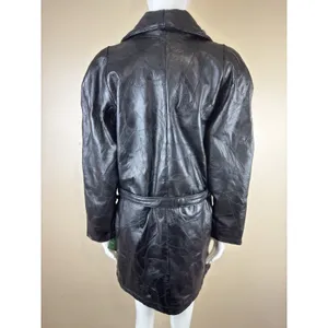 Vintage Maxam Women’s Black Lambskin Leather Jacket Italian Mosaic Size M NWT thumbnail 4