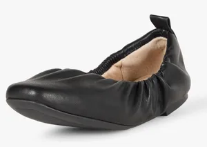 The drop black ruched classic flat ballets new size 8 thumbnail 1