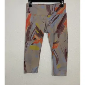 alo Women's Multicolor Abstract Capri Leggings Size S Activewear thumbnail 13