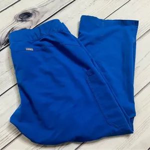 Figs Pants Women XXL/P Livingston‎ Scrub Royal Blue High Rise T21003P 28"L 2XLP thumbnail 7