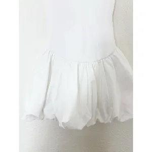 NWT Zara White Bubble Dress Size Small Sleeveless Stretch Drop Waist 4424/151 thumbnail 10