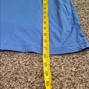 Bella Canvas Women’s Baseball Softball Blue Short Sleeve‎ Shirt Size Large thumbnail 6
