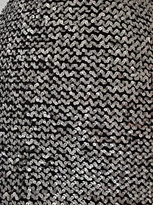Anna-Kaci Sparkle & Shine Silver Sequin Mini Skirt Women’s Size M thumbnail 2