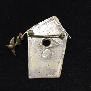 Vintage Klein Birdhouse w/ Bird Brooch thumbnail 2