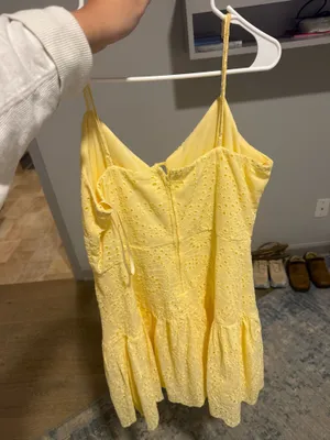 Yellow Mini Dress Size L thumbnail 2