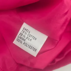 Talbots Blazer Womens 16 Silk Cotton Blend Pink Single Button Professional EUC thumbnail 5