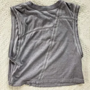 Lululemon Grey Cropped Tank Top thumbnail 2