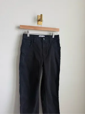 Aritzia TNA 90s Camden Pant Black Cotton Twill Straight Leg Size 2 thumbnail 4