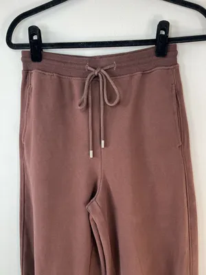 Nap Balloon Hem Barrel Joggers Sweatpants Brown Drawstring Neutral Loungewear Sm thumbnail 2