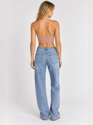 Y2K Urban Outfitters Glitter Lurex Bralette Crop Top – Dusty Rose/Blush – XS thumbnail 4