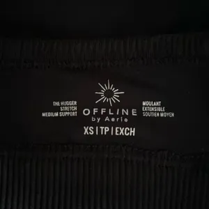 Aerie the hugger black sports bra size xs thumbnail 3