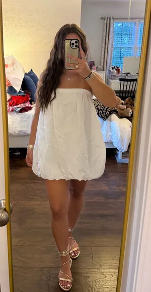 Bubble Dress White thumbnail 1
