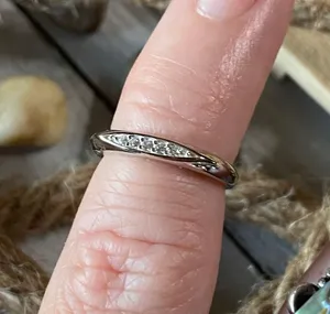 Sterling Silver CZ Toe Ring thumbnail 1