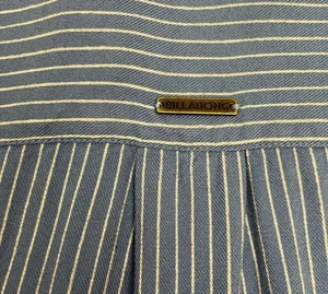 Billabong Blue & White Striped Long Sleeve Button Down Women's Shirt Size Small thumbnail 9