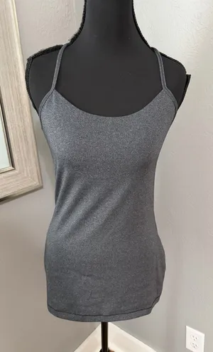 Lululemon Power Y Tank Racerback Yoga Running Athletic Grey Size 6. thumbnail 1