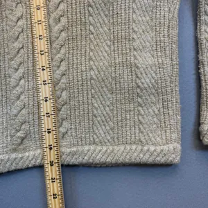 Gerard Darel Collection Studio Gold Metallic Cable Knit Cardigan Sweater Size 1‎ thumbnail 4
