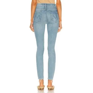Mother Denim The Seamed Swooner Hover Blowing Kisses Blue Skinny‎ Jeans Size 27 thumbnail 3