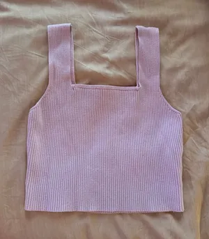 Pink knit tank top Size XS thumbnail 1