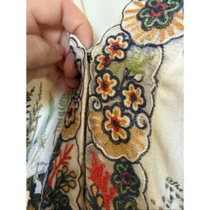 Anthropologie Gesha Designs Donna floral puff sleeve lace midi dress small thumbnail 6