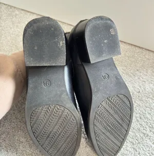 Black leather booties Size 9.5 thumbnail 2