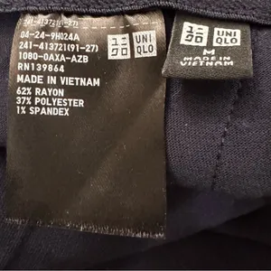UNIQLO navy elastic waist ponte pants, size M thumbnail 10