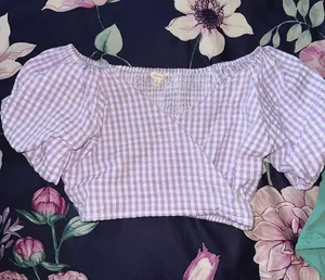Gingham Crop Top thumbnail 1