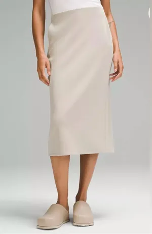 NWT Lululemon Softstreme High Rise Midi Skirt thumbnail 1