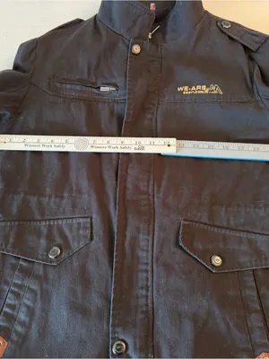 Black we.are denim utility/military Jacket Y2K 2008 thumbnail 8