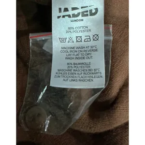 Jaded London Toweling Romper Brown Playsuit Size 4 Long‎ Sleeve Textured Burnout thumbnail 6
