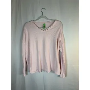 Chaser Lounge Set Womens Size S Pink V-Neck Snap Top Drawstring Joggers thumbnail 12