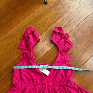 NWT Anthropologie Cotton Flutter Sleeve V Neck Babydoll Top size L thumbnail 10