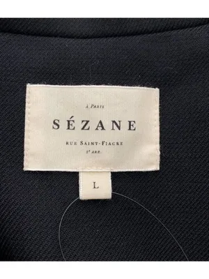 Sezane will wool black jacket SZL bust 46 thumbnail 3