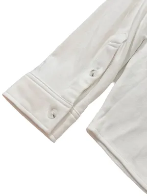 32 Degrees Heat White Soft Brushed Knit Button Down Shirt Pockets Medium Women's thumbnail 10
