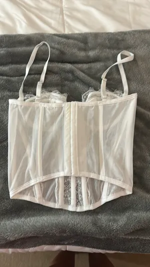 Shein Corset Top White thumbnail 2