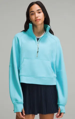 NWT Oversized Funnel-Neck Half-Zip thumbnail 1
