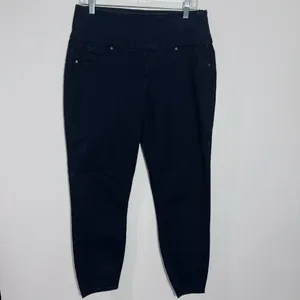 Spanx High Rise Side Zip Alexia‎ StretchSkinny Jeans Indigo Large Minimalist thumbnail 3