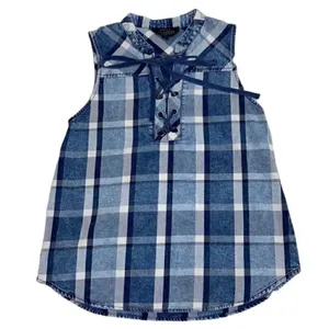 Sweet Wanderer Denim Sleeveless Top(Size Small) thumbnail 1