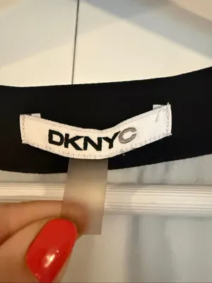 DKNYC square neck black and white high low dress M thumbnail 3