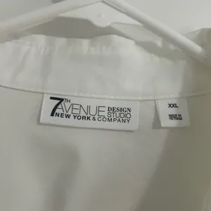 White Short Sleeve Notched Collar Button Down Shirt Size XXL thumbnail 6