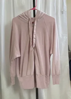 Women's Victoria's Secret Zip-Up Hoodie Pink Size L thumbnail 1