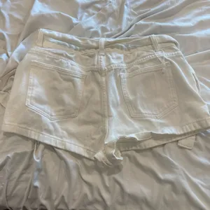 SheIn White Denim Wrap Skort with Belt thumbnail 2