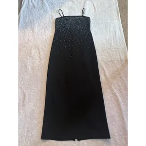 Onyx Nite Black Silver Sequin Strapless Evening Dress~ Size 10 thumbnail 5