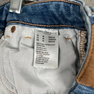 American Eagle Jean Women's size 00 Regular Mom Straight Stretch High Rise Y2K thumbnail 4
